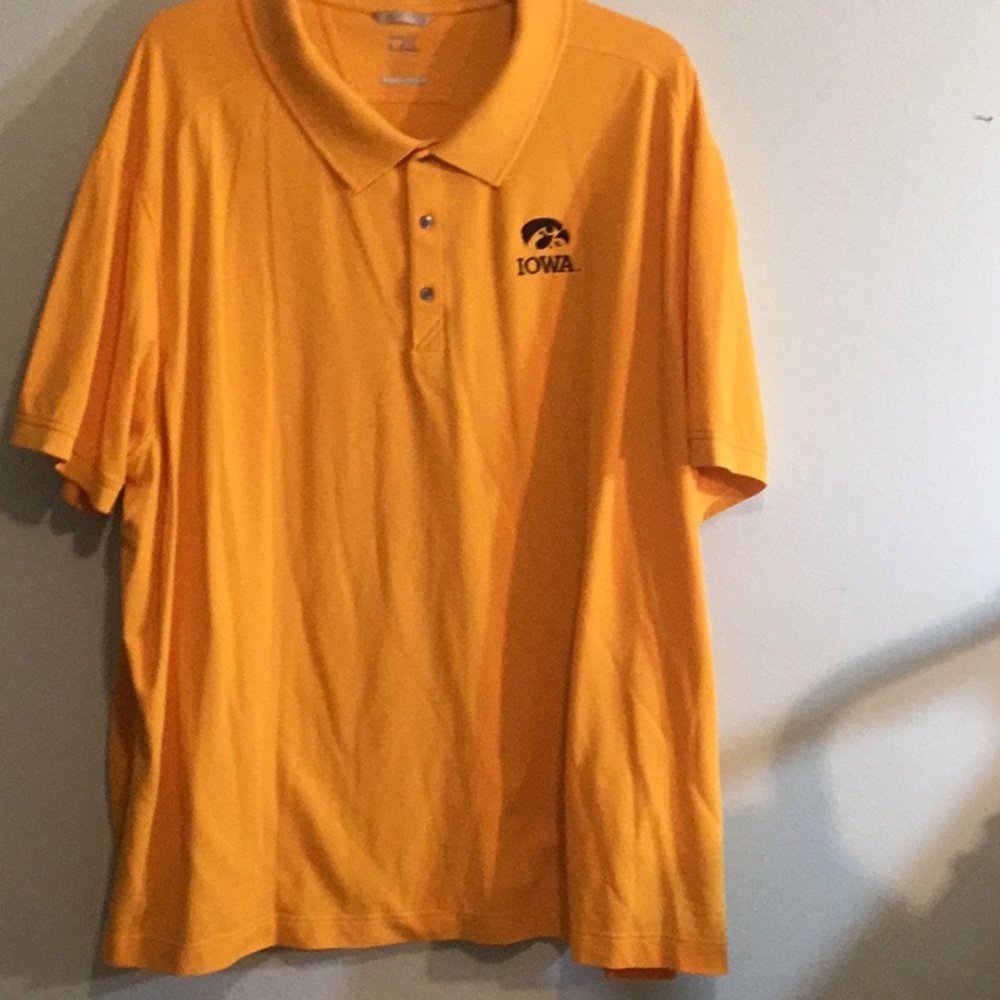 Cutter and Buck Iowa Golden Yellow Performance Polo